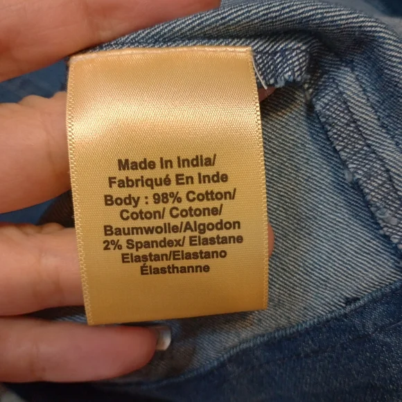 Anthropologie Porridge Rosette Denim Slim Mini Dress feminine romantic - Picture 7 of 11